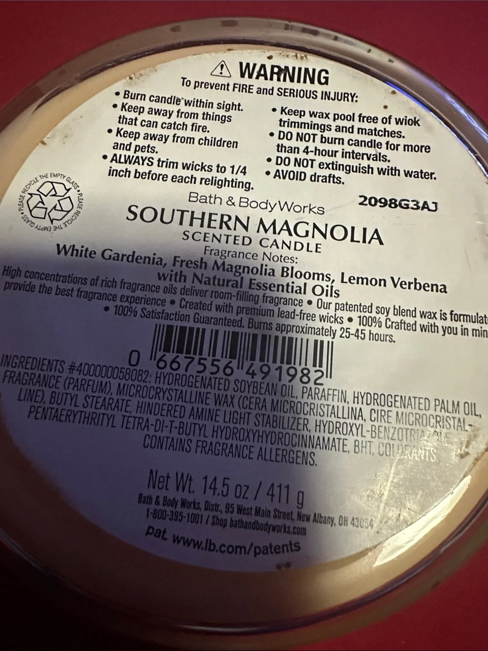 Bath & Body Works southern magnolia